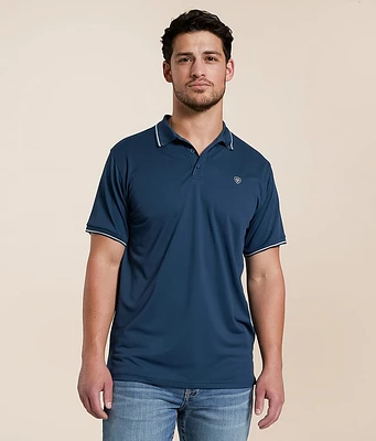Ariat Logo Fitted TEK Polo