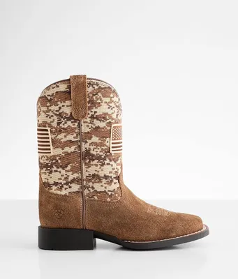 Boys - Ariat Patriot Leather Cowboy Boot