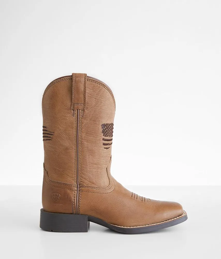 Boys - Patriot Leather Cowboy Boot