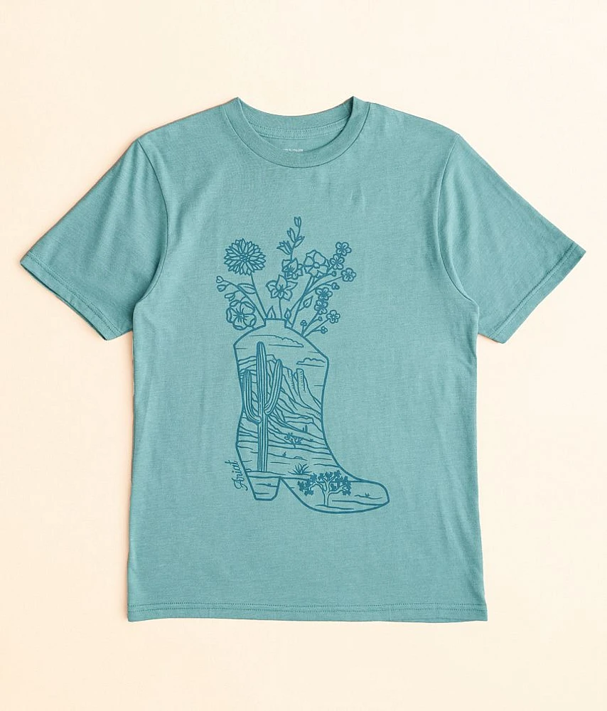 Girls - Garden Boot T-Shirt