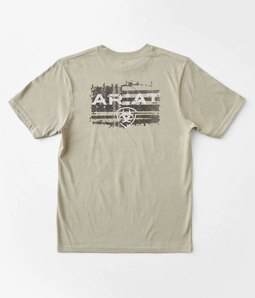 Boys - Liquid Stamp Flag T-Shirt