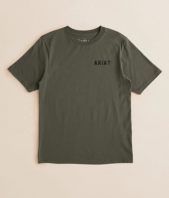 Boys - Ariat Badlands Patriot Skull T-Shirt
