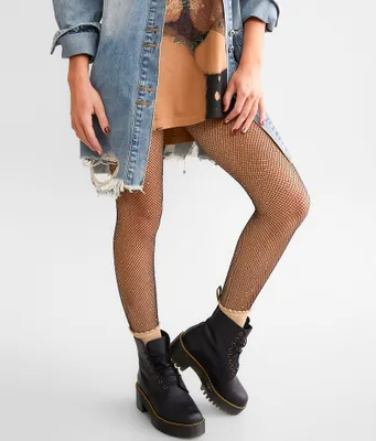 Asha Rhinestone Fishnet Tights