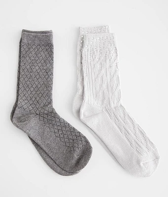 BKE 2 Pack Glitz Socks