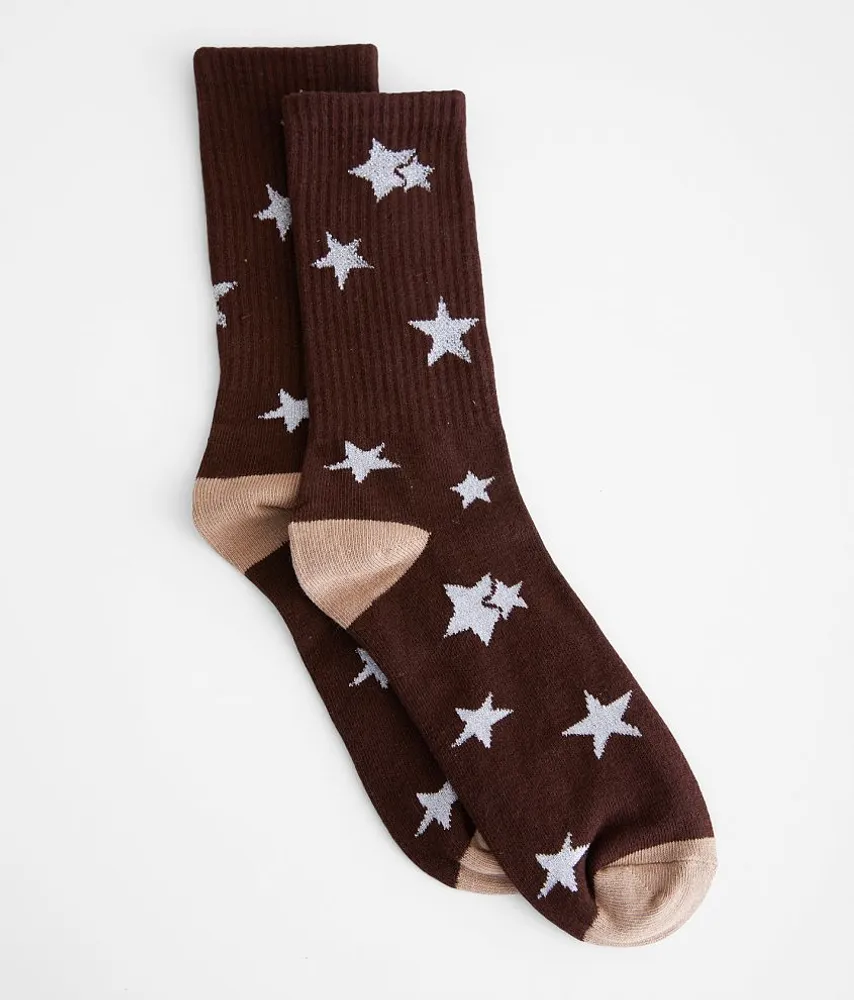 Metallic Star Socks