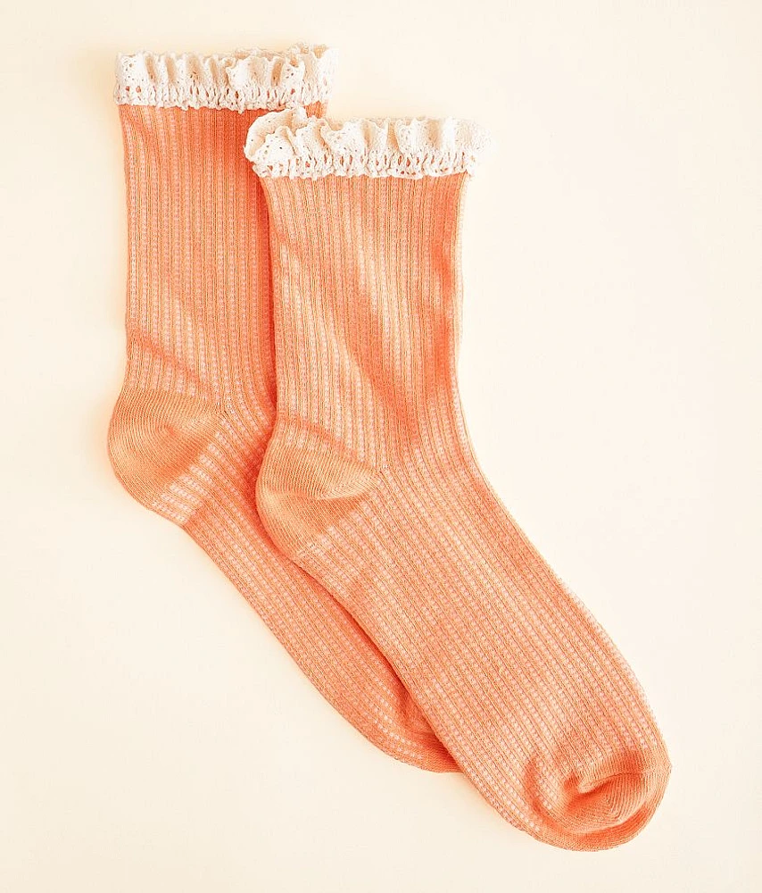 Ruffle Crew Socks