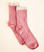 BKE Ruffle Crew Socks