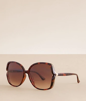 BKE Oversized Tort Sunglasses