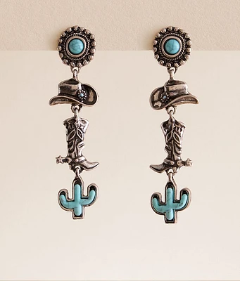 Sterling & Stitch Western Stacked Earring