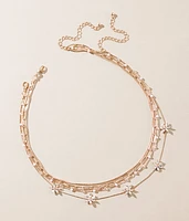 boutique by BKE 2 Pack Floral Glitz Necklace Set