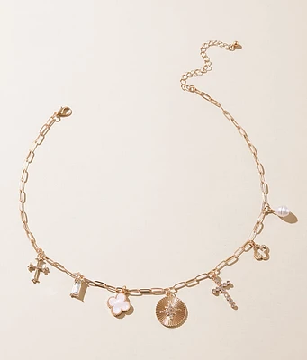 boutique by BKE Glitz Charm Necklace