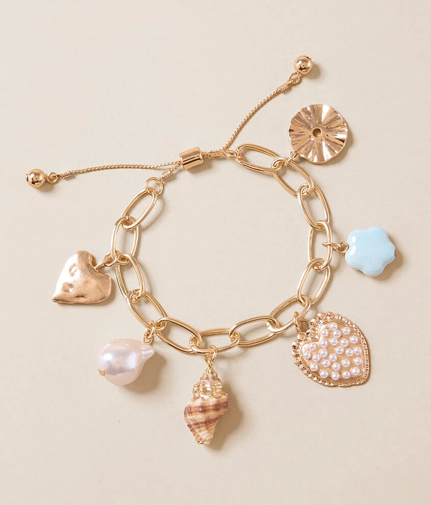 boutique by BKE Beach Charm Bracelet