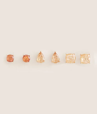 boutique by BKE 3 Pack Glitz Earring Set