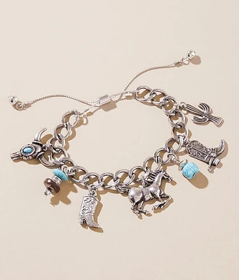 Sterling & Stitch Western Charm Bracelet