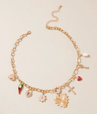 boutique by BKE Glitz Charm Necklace