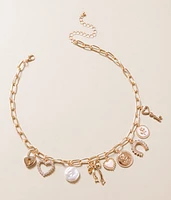 boutique by BKE Glam Charm Necklace