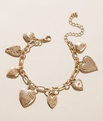 BKE Heart Charm Bracelet