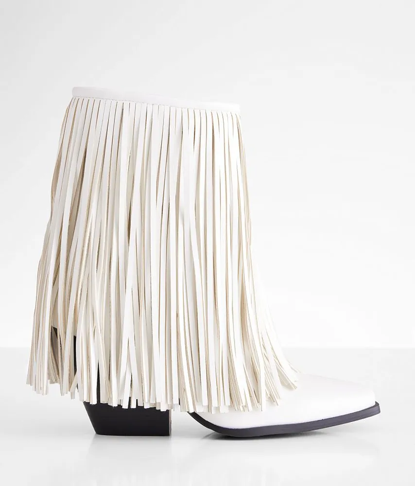 Scarlett Fringe Western Ankle Boot