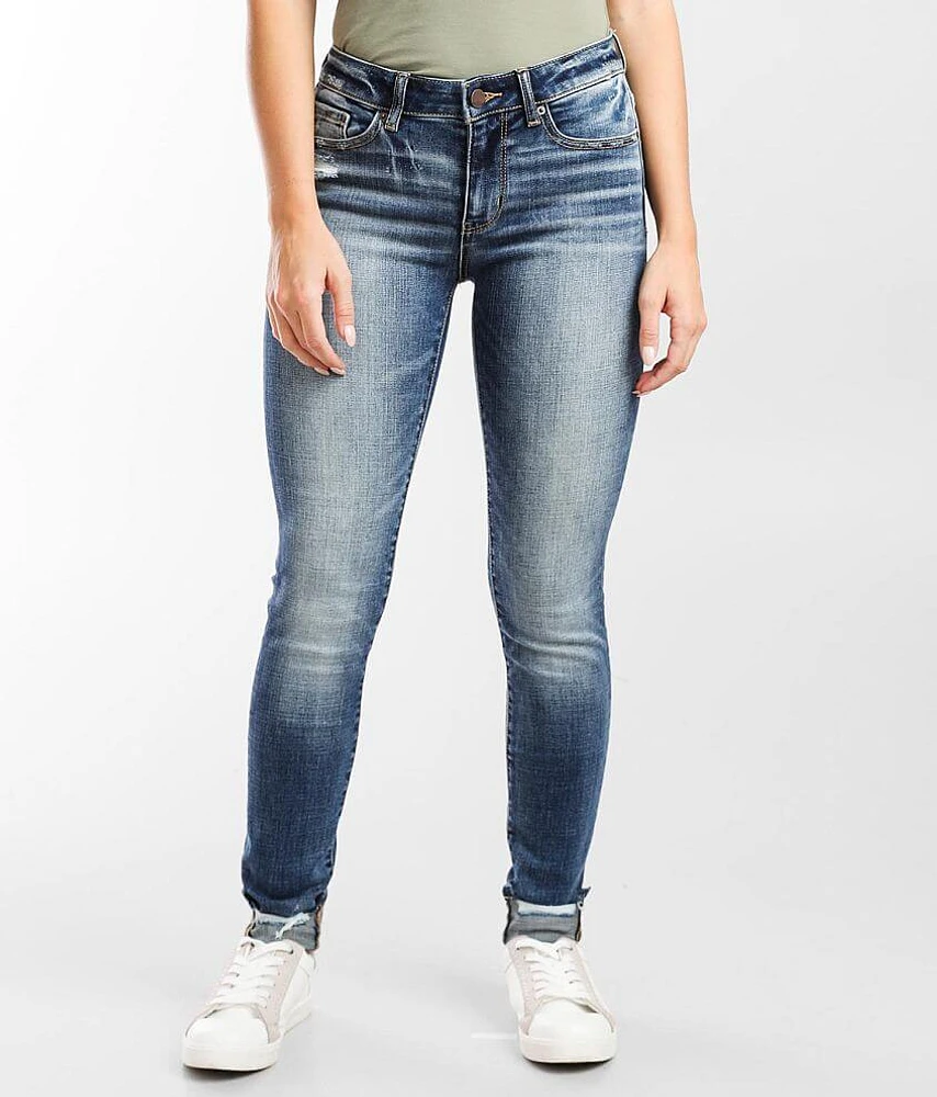 Stella Mid-Rise Skinny Stretch Cuffed Jean