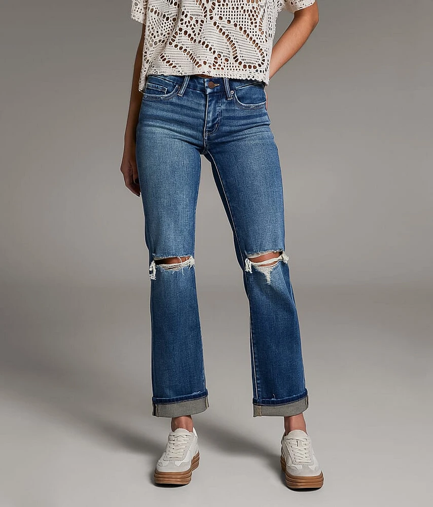 BKE Payton Cropped Straight Stretch Cuffed Jean