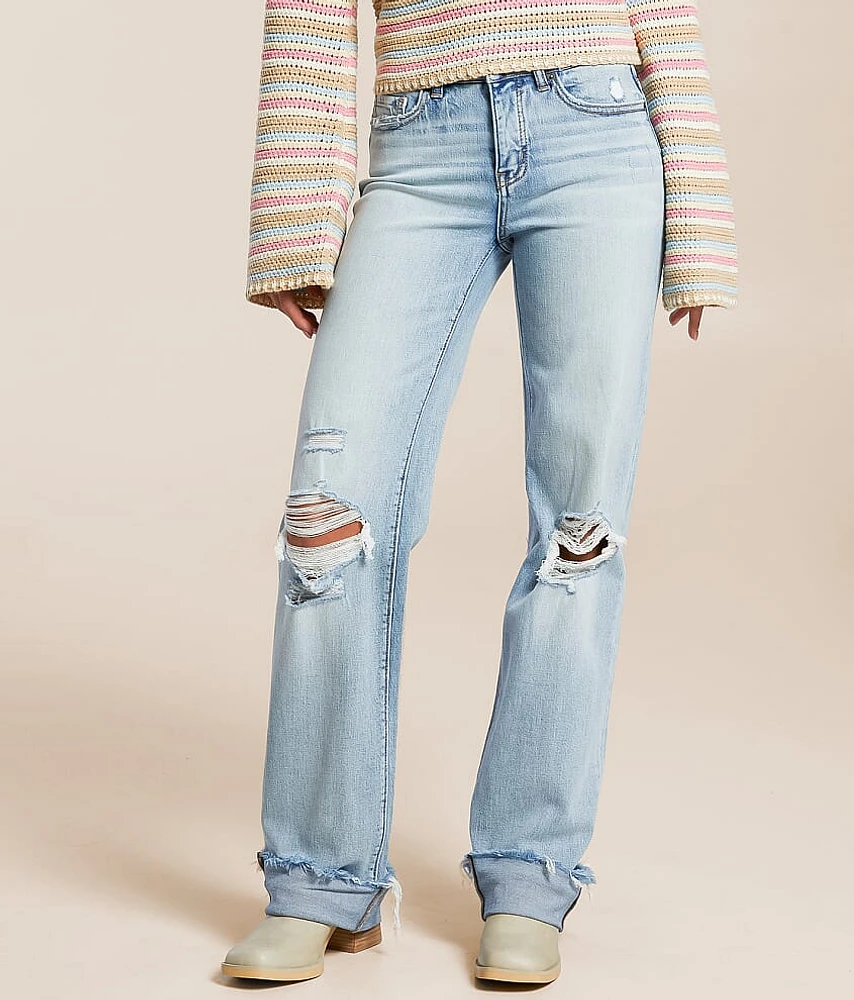 BKE Andi Classic Straight Stretch Cuffed Jean