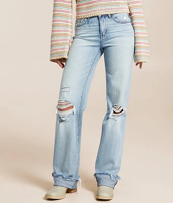 BKE Andi Classic Straight Stretch Cuffed Jean
