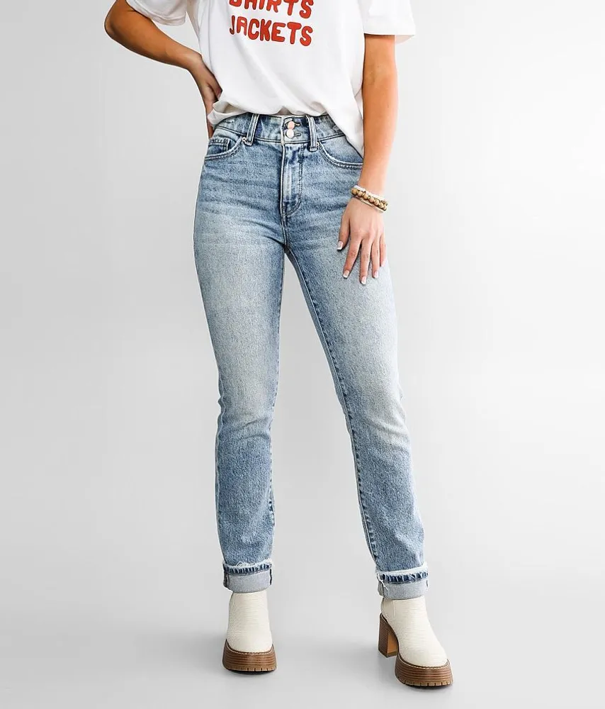 Billie Ankle Straight Stretch Cuffed Jean