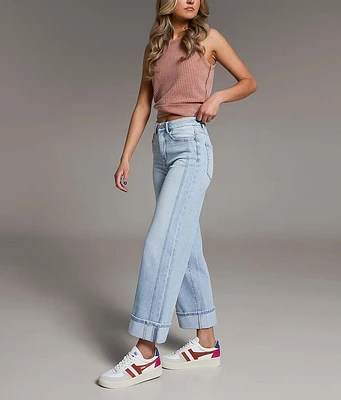 BKE Billie Cropped Wide Leg Stretch Jean