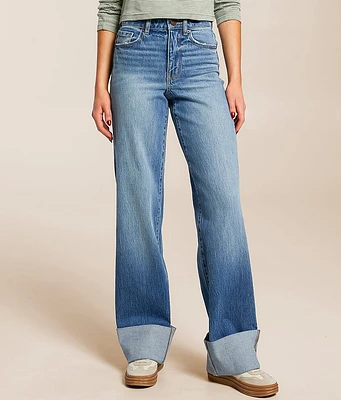 BKE Billie Wide Leg Stretch Cuffed Jean