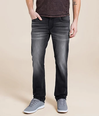 Buckle Black Three Straight Stretch Jean