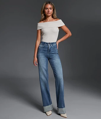 Buckle Black Fit No. 35 Wide Leg Stretch Cuffed Jean