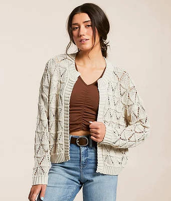 Willow & Root Open Stitch Cardigan Sweater