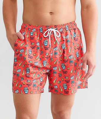 Old Row Tropical Cooler Stretch Swim Trunks