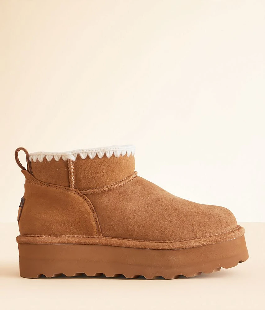 Retro Shorty Platform Leather Ankle Boot