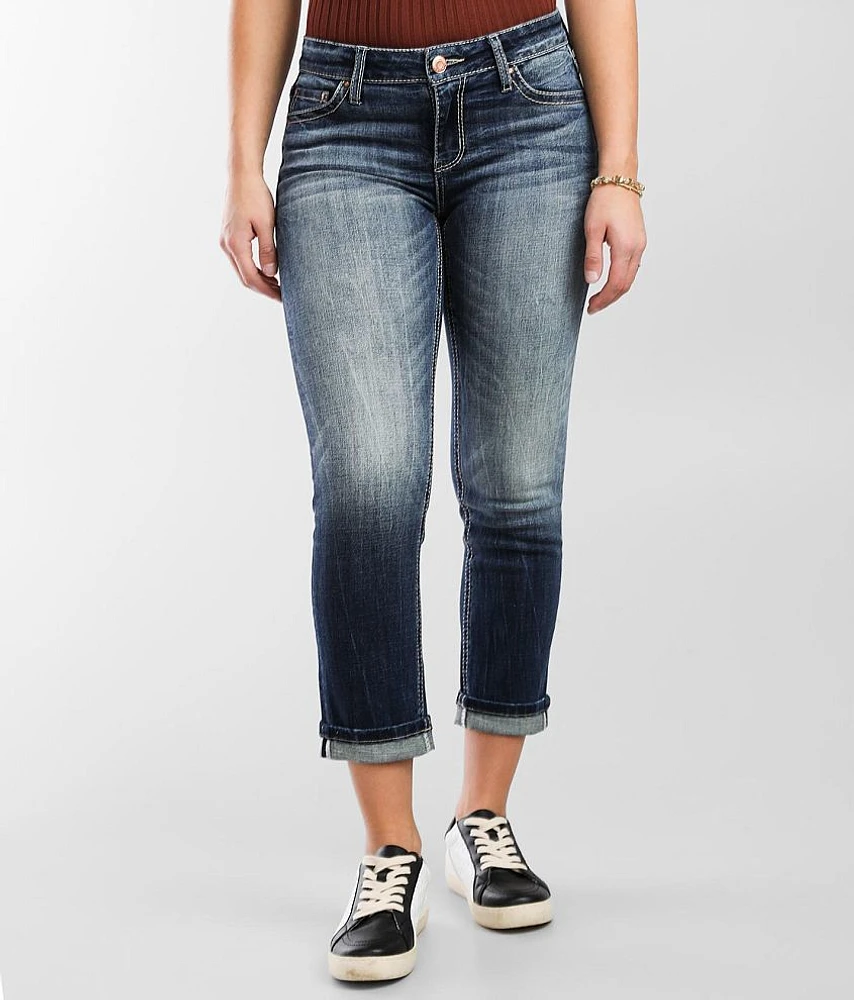 Virgo Cuffed Stretch Capri Jean