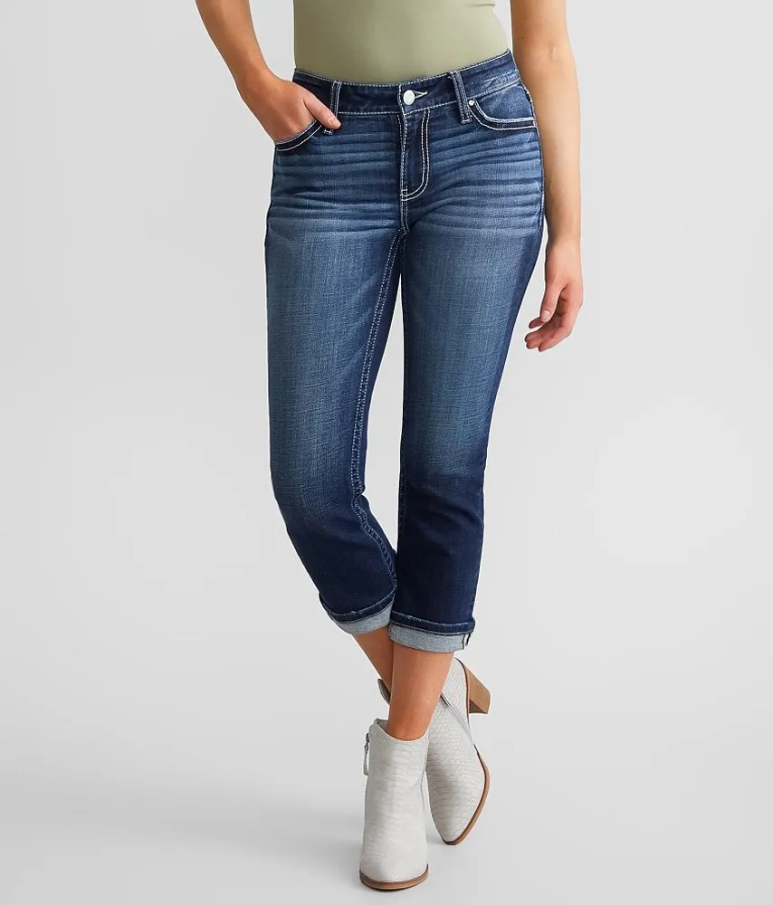 Virgo Cuffed Stretch Capri Jean