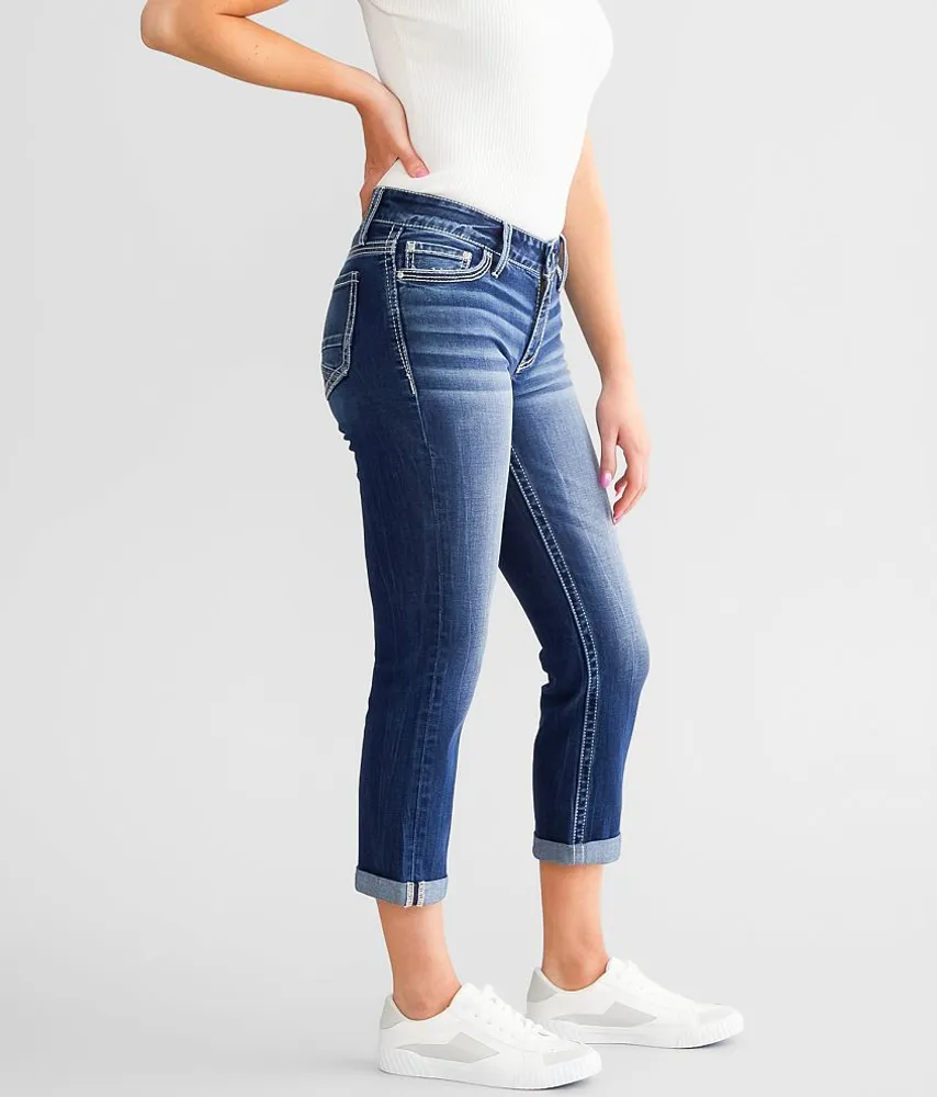 Virgo Cuffed Stretch Capri Jean