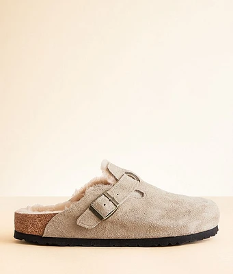 Birkenstock Boston Suede Shearling Clog