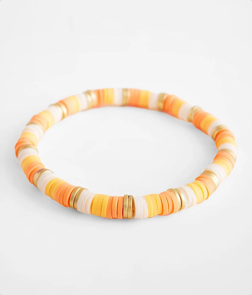 Neon Disc Bead Bracelet