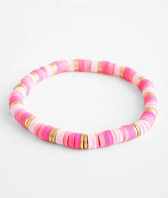 BKE Neon Disc Bead Bracelet
