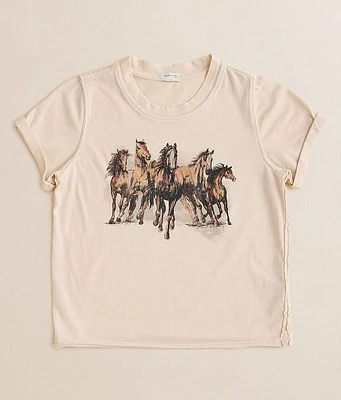 Girls - Modish Rebel Howdy Horse T-Shirt