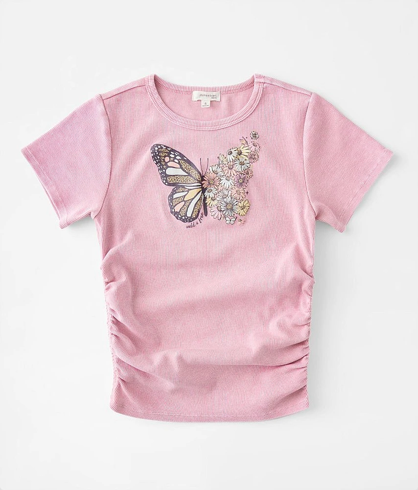 Girls - Modish Rebel Wild & Free Ruched T-Shirt