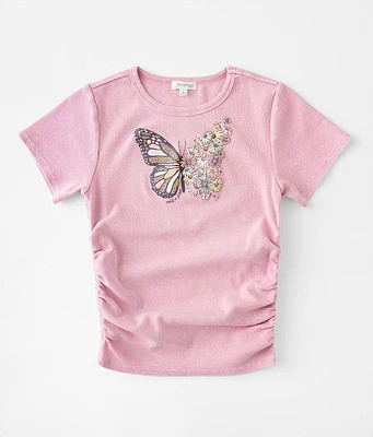 Girls - Modish Rebel Wild & Free Ruched T-Shirt