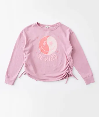 Girls - Modish Rebel Be Kind Smiley Pullover