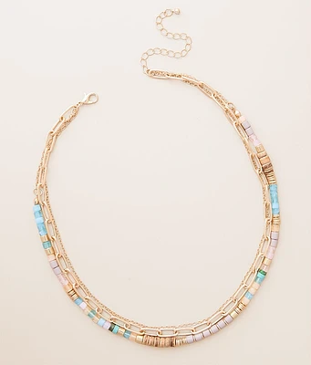 boutique by BKE Triple Tiered Necklace