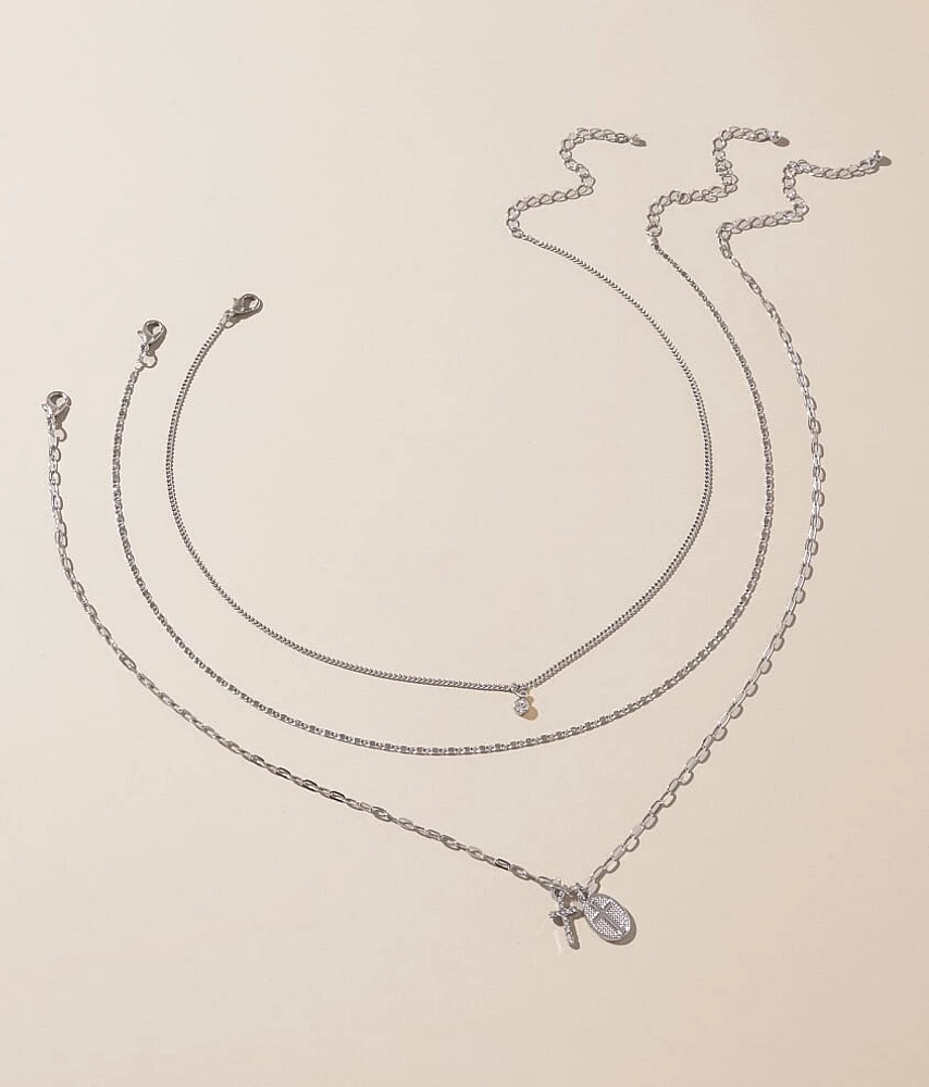 3 Pack Cross Necklace Set