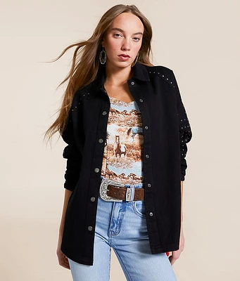 Blue B Studded Denim Jacket