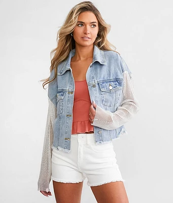 Rhinestone Denim Jacket