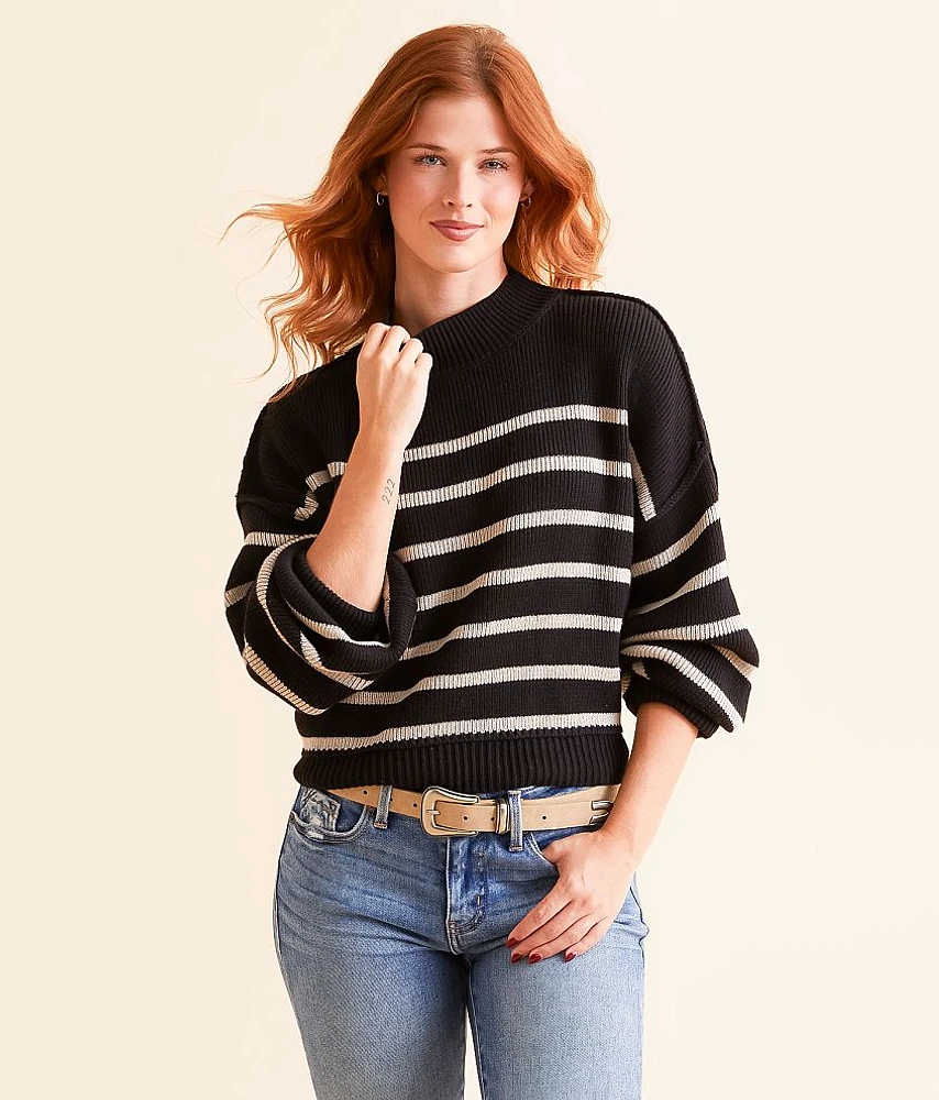 Stripe Cropped Sweater