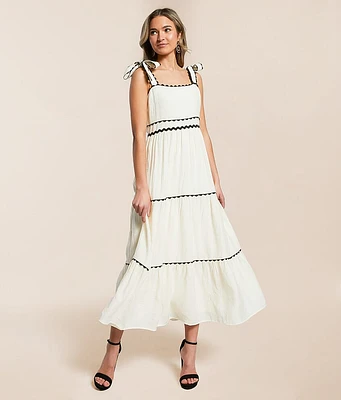 Blu Pepper Tiered Midi Dress